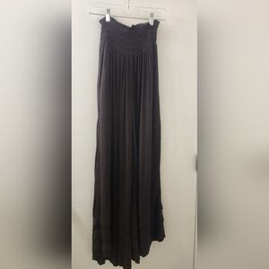 Bila-77 Elegant Brown Pants, Size Small, Rayon.